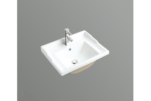 Раковина встраиваемая CeramaLux N 61.5 см белый (NYJ840-60)