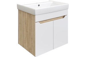 Тумба с раковиной DIWO Архангельск 60 дуб сонома, подвесная - 2