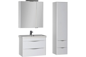 Зеркало-шкаф Aquanet Орлеан 80 белый - 2