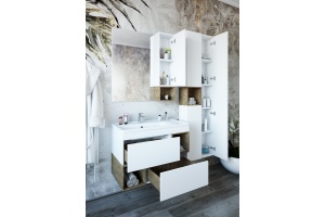 Мебельная раковина Onika Kirovit Фостер R 80 белый  - 2