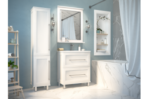 Зеркало Misty Марта 100х84 белое - 2