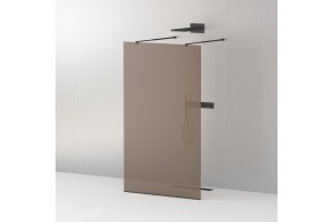 Душевая перегородка Cezares Liberta-L-2-100-BR-NERO