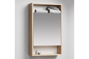 Зеркало-шкаф Aqwella City 50 дуб балтийский