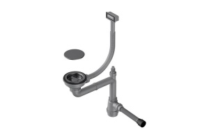 Сифон для кухонной мойки Omoikiri вороненая сталь (4956474)