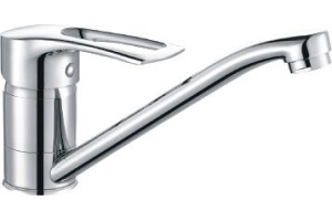 Смеситель для кухонной мойки Rossinka  хром (T40-21)