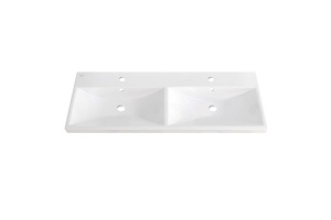 Мебельная раковина Belbagno двойная 120х45 белый (BB-0325-120-2-LVB) - 2