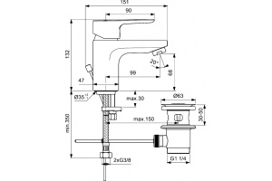 Смеситель для раковины Ideal Standard Ceraplan lll хром - 3