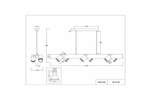 Светильник на штанге Favourite Six 4074-6P - 2