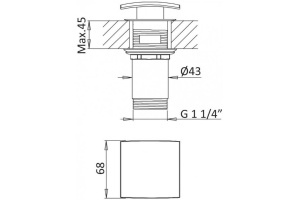 Смеситель Cezares Porta LC BIO для раковины - 3