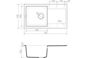 Мойка кухонная Omoikiri Sakaime 78-SA бежевая - 3
