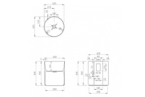 Подвесная раковина Abber Kristall 42 красная - 3