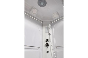 Душевая кабина Deto L 120х80 с гидромассажем, хром (L602LLED+GM) - 3