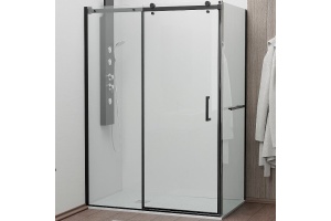 Душевой уголок RGW Tornado TO-44-1B 170х90 профиль черный стекло прозрачное