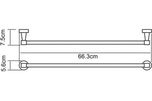 Полотенцедержатель Wasserkraft Isen K-4030 - 3