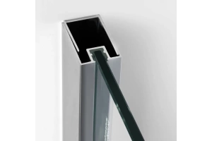 Душевой уголок Wasserkraft Weser 100x90 профиль хром стекло прозрачное - 3