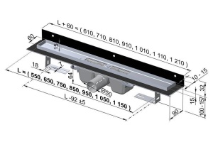 Душевой лоток AlcaPlast  (APZ4-750)