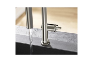 Кухонный смеситель однорычажный, 210, с вытяжным душем, 2jet, sBox Hansgrohe 72801800 - 3