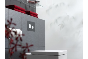 Кнопка смыва TECE Loop 9240656 черное стекло, кнопка хром - 3