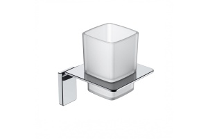 Подстаканник одинарный матовое стекло сплав металлов хром IDDIS Slide (SLISCG1i45)