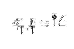 Смеситель для ванны Lemark Status хром (LM4415C) - 2