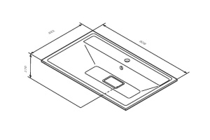 Мебельная раковина AM.PM Inspire 2.0 80 белая - 3
