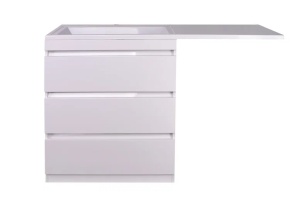 Тумба под раковину Style Line Даллас 150 Люкс Plus, белый (СС-00002305)