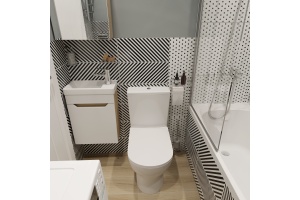 Тумба с раковиной DIWO Архангельск 40 дуб сонома, подвесная - 3