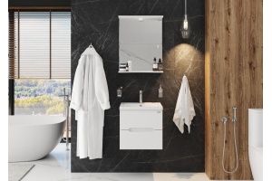 Тумба с раковиной Onika Айленд 50 белый (105021) - 3