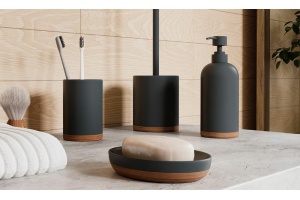 Дозатор для жидкого мыла WasserKRAFT Lopau серый матовый - 2