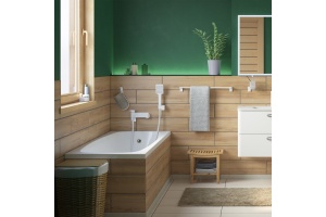 Смеситель Iddis Slide для ванны с душем, белый SLIWT00i02 - 3