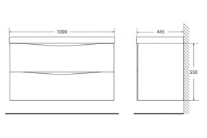 Тумба под раковину Belbagno Marino 100 светлое дерево - 3