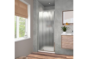 Душевая дверь в нишу Vincea Intra VDP-1I8090CH 80/90 см, стекло шиншилла, хром - 2