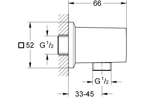 Шланговое подключение Grohe Allure Brilliant 27707000 - 2