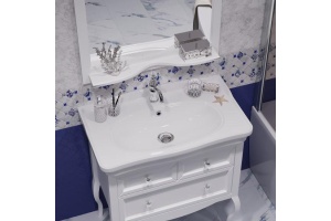 Тумба с раковиной Opadiris Валери 85 белый - 3