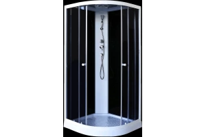 Душевая кабина Parly Classic 100х100 белая стекло тонированное