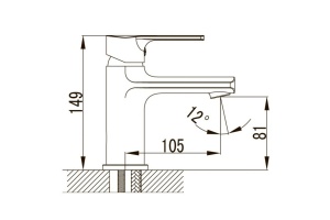 Смеситель для раковины KAISER Oval (56011) - 2
