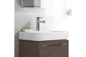 500.222.01.1 Geberit Smyle Square Раковина 45х36 см,  с отв. под смеситель, перелив асимметричный - 3