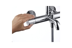 Душевая стойка Hansgrohe Vernis Blend 26274000 Showerpipe 200 1jet с термостатом, хром - 3