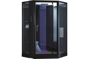 Душевая кабина Orans SR-89106S черная, с баней