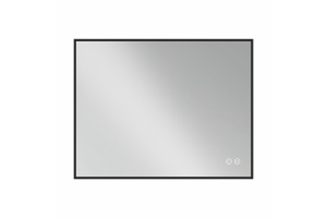 Зеркало Vincea 120х80 черное с подсветкой