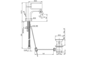 Смеситель Paini Ovo 86CR3062SKM для биде - 2