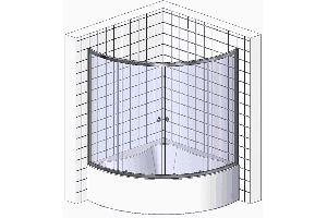 Шторки для ванной Royal bath Alpine 160 см (RB 160ALP-T) - 3