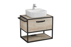 Комплект мебели Aquaton Лофт Фабрик 65 с раковиной Одри 42 светлое дерево - 3