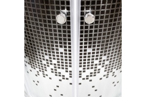 Душевая кабина DETO L890GM+ELBLACK с высоким поддоном, с сиденьем - 3