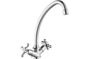 Смеситель для кухонной мойки Rossinka  хром (H02-71)