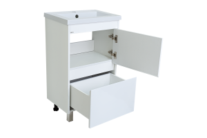 Тумба под раковину Misty Алиса 50 напольная, белая - 2