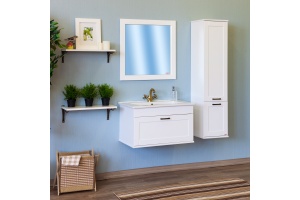 Тумба для комплекта Sanflor Ванесса 75 подвесная, белая - 2