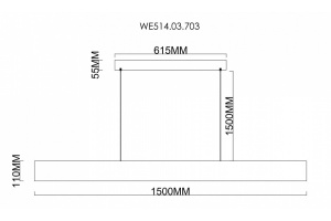 Подвесной светильник Wertmark Edda WE514.03.703 - 2