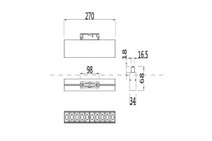Трековый светодиодный светильник для магнитного шинопровода Maytoni Technical Points TR014-2-20W4K-W - 2