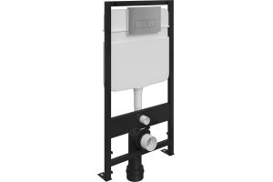 Комплект Унитаз подвесной STWORKI Хадстен SETK3304-0616-001-1-6000 с микролифтом + Система инсталляции для унитазов EWRIKA ProLT 0026-2020 с кнопкой смыва 0041 хром - 2